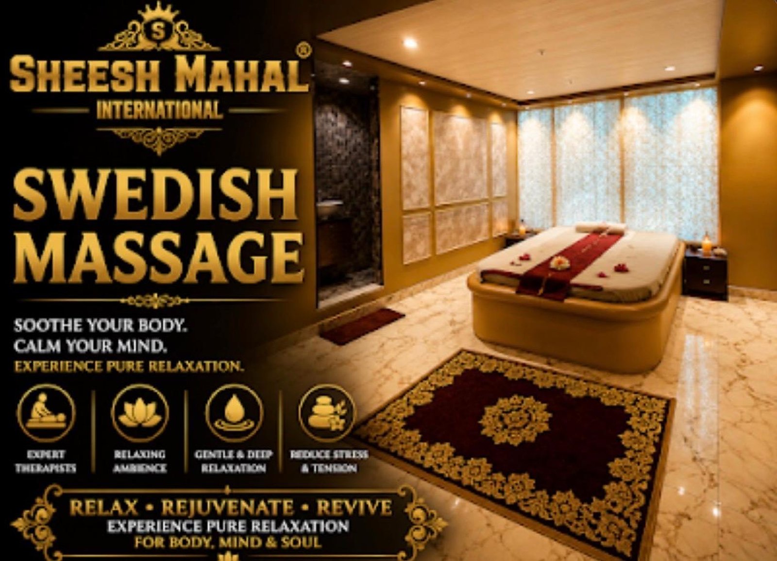 Swedish Massage at Sheesh Mahal International Spa